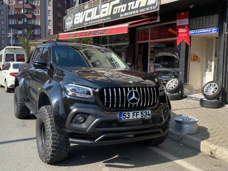 Mercedes X-Class Bıyık Çelik Ön Tampon